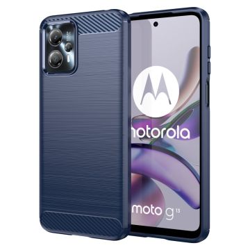 Carbon Flex Suojakotelo Motorola Moto G23 / G13 - Sininen