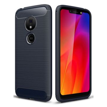 Carbon Flex Motorola Moto G7 Play kuoret - Tummansininen