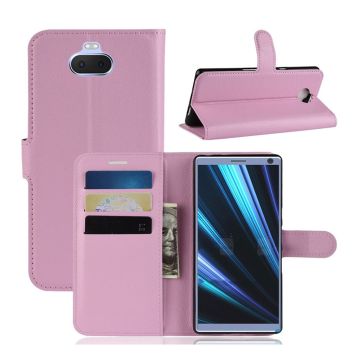 Sony Xperia 10 litchi nahkakotelo - Pinkki