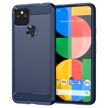 Carbon Flex Suojakotelo Google Pixel 5a - Sininen