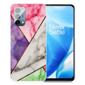 Marble OnePlus Nord N200 5G Suojakotelo - Violetti / Rose / Valkoinen / Vihreä