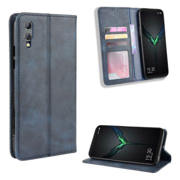 Bofink Vintage Xiaomi Black Shark 2 / Shark 2 Pro leather kotelot - Sininen