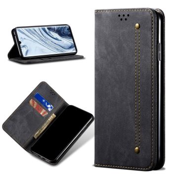 Jeans Xiaomi Mi CC9 Pro / Xiaomi Mi Note 10 / Xiaomi Mi Note 10 Pro flip case - Musta