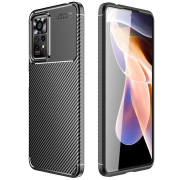 Carbon Shield Xiaomi Redmi Note 11 Pro Plus 5g / 11 Pro 5g Suojakotelo - Musta