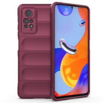 Pehmeä kahva muotoiltu kuori Xiaomi Redmi Note 11 Pro 5G / Xiaomi Redmi Note 11 Pro - Viininpunainen