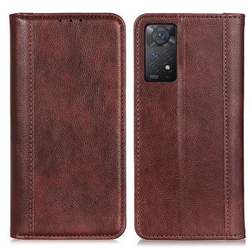 Aito nahkakotelo magneettisuljuksella Xiaomi Redmi Note 11 Pro 5G - Ruskea