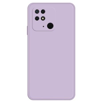 Viistetty pudotuksenesto kumipäällysteinen kansi Xiaomi Redmi 10C:lle - Violetti