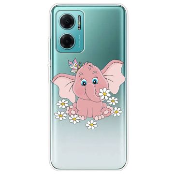 Deco Xiaomi Redmi Note 11E kotelot - Vaaleanpunainen Norsu