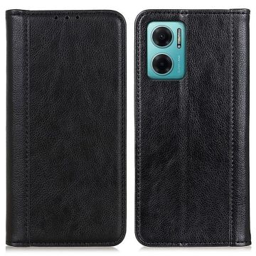 Aito nahkakotelo magneettisuljuksella Xiaomi Redmi Note 11E / Xiaomi Redmi 10 - Musta