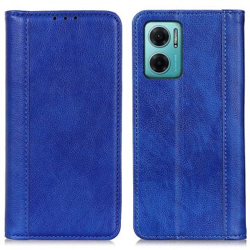 Aito nahkakotelo magneettisuljuksella Xiaomi Redmi Note 11E / Xiaomi Redmi 10 - Sininen