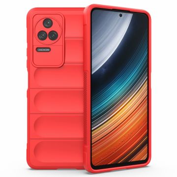 Pehmeä kahva muotoiltu kuori Xiaomi Poco F4 / Xiaomi Redmi K40S - Punainen