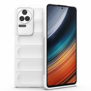 Pehmeä kahva muotoiltu kuori Xiaomi Poco F4 / Xiaomi Redmi K40S - Valkoinen