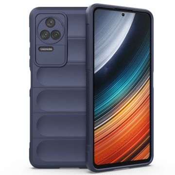 Pehmeä kahva muotoiltu kuori Xiaomi Poco F4 / Xiaomi Redmi K40S - Tummansininen