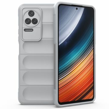 Pehmeä kahva muotoiltu kuori Xiaomi Poco F4 / Xiaomi Redmi K40S - Vaalean Harmaa