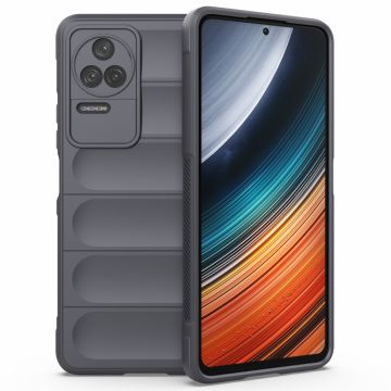 Pehmeä kahva muotoiltu kuori Xiaomi Poco F4 / Xiaomi Redmi K40S - Tummanharmaa