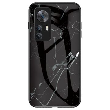 Fantasy Marble Xiaomi 12T / Redmi K50 Ultra Suojakuori - Musta Marble