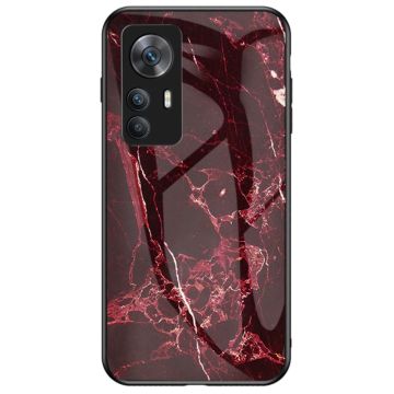 Fantasy Marble Xiaomi 12T / Redmi K50 Ultra Suojakuori - Blood Punainen Marble