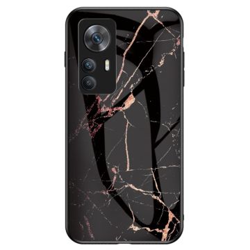 Fantasy Marble Xiaomi 12T / Redmi K50 Ultra Suojakuori - Gold Musta Marble