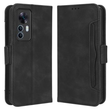 Moderni Nahkalaukku For Xiaomi 12T / 12T Pro / K50 Ultra - Musta