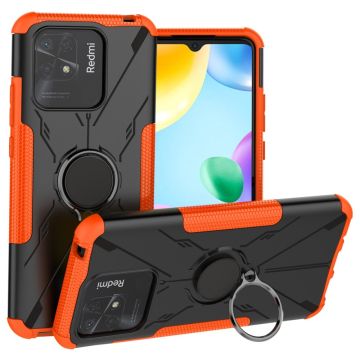 Kickstand suojus magneettilevyllä Xiaomi Redmi 10 Power / Redmi 10C - Oranssi