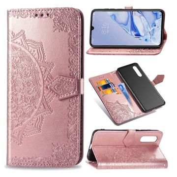 Mandala Xiaomi Mi 9 Pro Flip kotelot - Ruusukulta