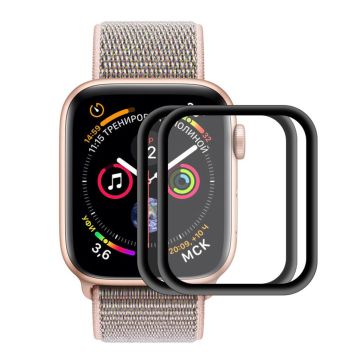 Apple Watch Series 4 40mm HAT PRINCE karkaistu lasi suojakalvo alumiini kehyksellä - Transparentti 2kpl