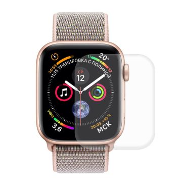 Apple Watch Series 4 40mm HAT PRINCE 3D silikooninen näyttö suojakalvo - Transparentti