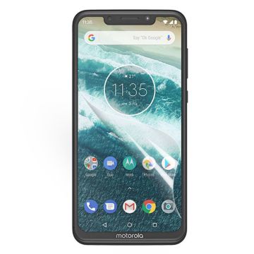 Motorola One ultra kirkas HD pehmeä silikooni suojaava näyttö kalvo - Transparentti