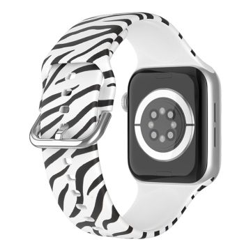 Apple Watch Series 8 (41mm) silikonikuvioinen ranneke - Seepra Printti