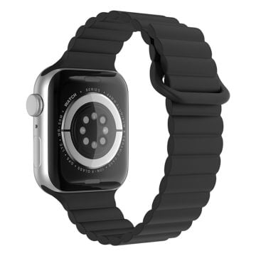 Apple Watch Series 8 (41mm) silikoninen ranneke - Musta