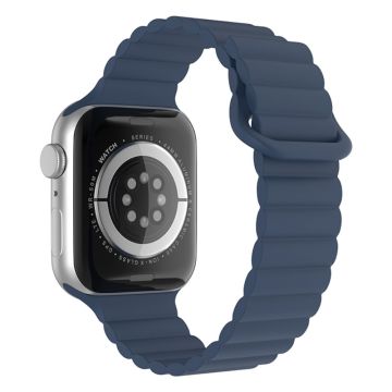 Apple Watch Series 8 (41mm) silikoninen ranneke - Keskiyön Sininen