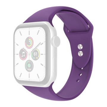 Apple Watch Series 8 (41mm) yksinkertainen silikoninen ranneke - Violetti