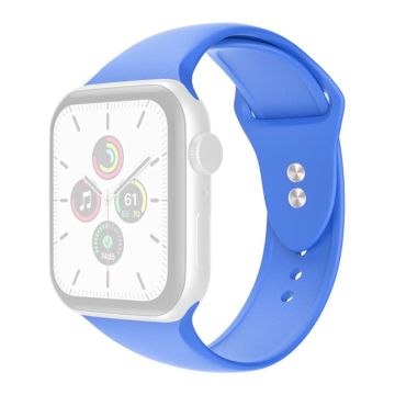 Apple Watch Series 8 (41mm) yksinkertainen silikoninen ranneke - Vauvasininen