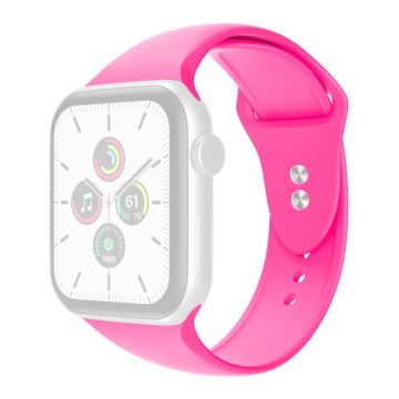 Apple Watch Series 8 (41mm) yksinkertainen silikoninen ranneke - Barbie Vaaleanpunainen