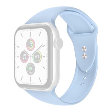 Apple Watch Series 8 (41mm) yksinkertainen silikoninen ranneke - Sininen Violetti