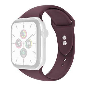 Apple Watch Series 8 (41mm) yksinkertainen silikoninen ranneke - Viininpunainen