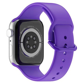 Yksinkertainen silikoninen kellohihna Apple Watch Series 8 (41mm) - Violetti