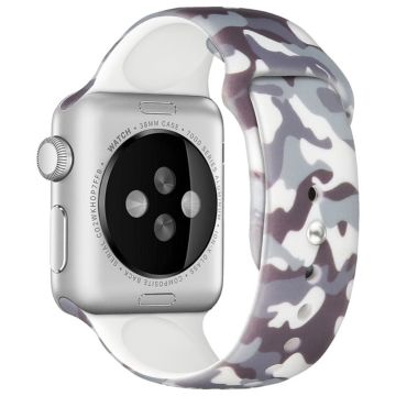 Apple Watch Series 8 (41mm) viileä kuvioitu silikoninen ranneke - Naamiointi