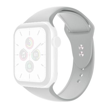 Apple Watch Series 8 (41mm) silikoninen ranneke - Vaaleanharmaa Koko: S / M