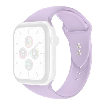 Apple Watch Series 8 (41mm) silikoninen ranneke - Vaalean Violetti Koko: S / M