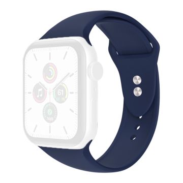 Apple Watch Series 8 (41mm) silikoninen ranneke - Keskiyön Sininen Koko: S / M