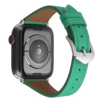 Apple Watch Series 8 (41mm) aito nahkaranneke - Vihreä