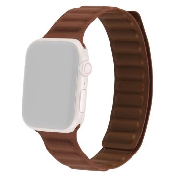 Apple Watch Series 8 (41mm) aito nahkaranneke - Crimson Kirsikka