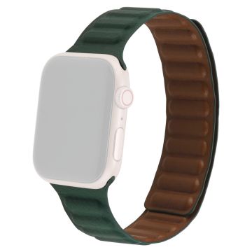 Apple Watch Series 8 (41mm) aito nahkaranneke - Cedar Vihreä