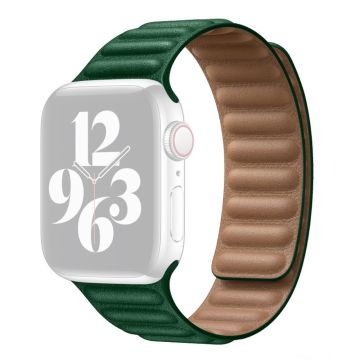 Aitoa nahkaa oleva ranneke Apple Watch Series 8 (41mm) - Alfalfa