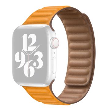 Aitoa nahkaa oleva ranneke Apple Watch Series 8 (41mm) - Kalifornian Unikko