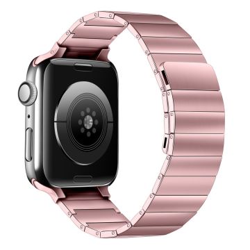 Apple Watch Series 8 (41mm) ruostumattomasta teräksestä valmistettu ranneke - Pinkki