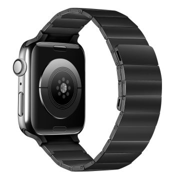 Apple Watch Series 8 (41mm) ruostumattomasta teräksestä valmistettu ranneke - Musta