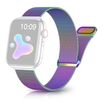 Apple Watch Series 8 (41mm) ruostumattomasta teräksestä valmistettu ranneke - Monivärinen