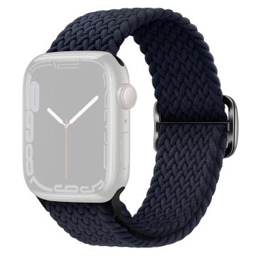 Apple Watch Series 8 (41mm) joustava, kudottu ranneke - Charcoal